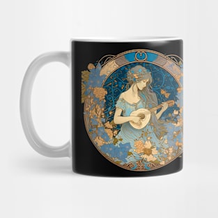 Lute Player in a Garden Mug